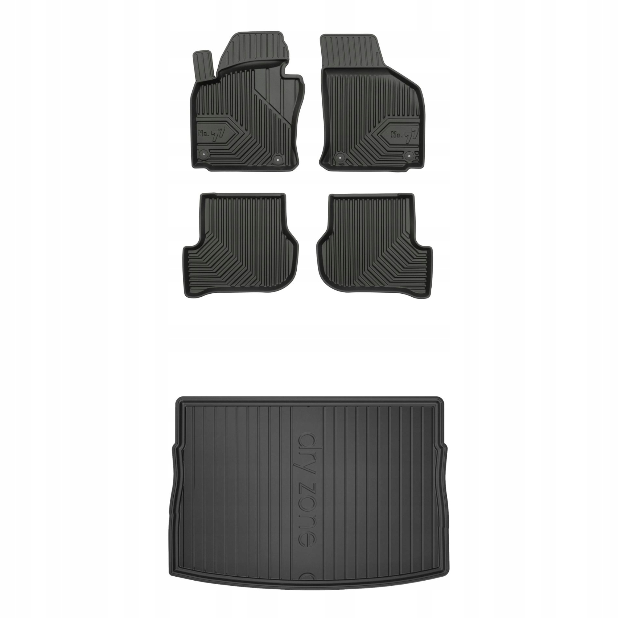 Sada gumových kobercov a rohoží pre Vw Golf VI 08-16