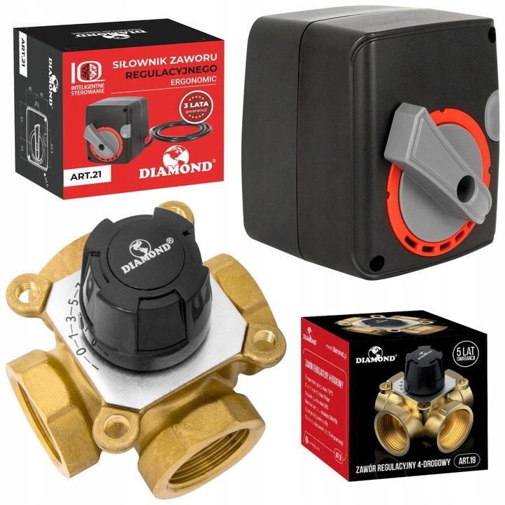 4-CESTNÝ Regulačný Ventil Miešacieho Miešača 5/4" Valec 230V Diamond