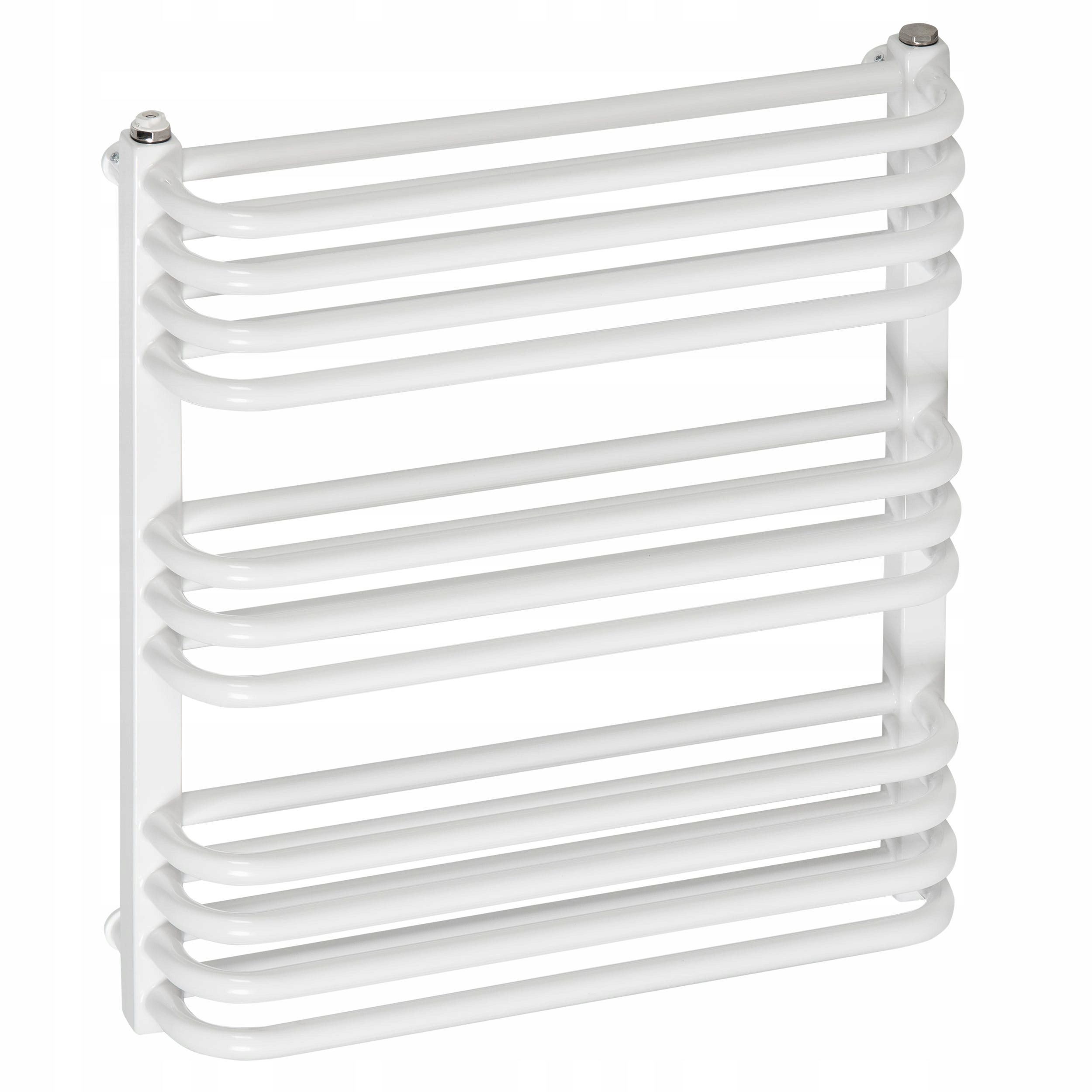 Koupelnový radiátor žebříkový Luxrad Salto Max 60x53 cm bílý, připojení Zbd
