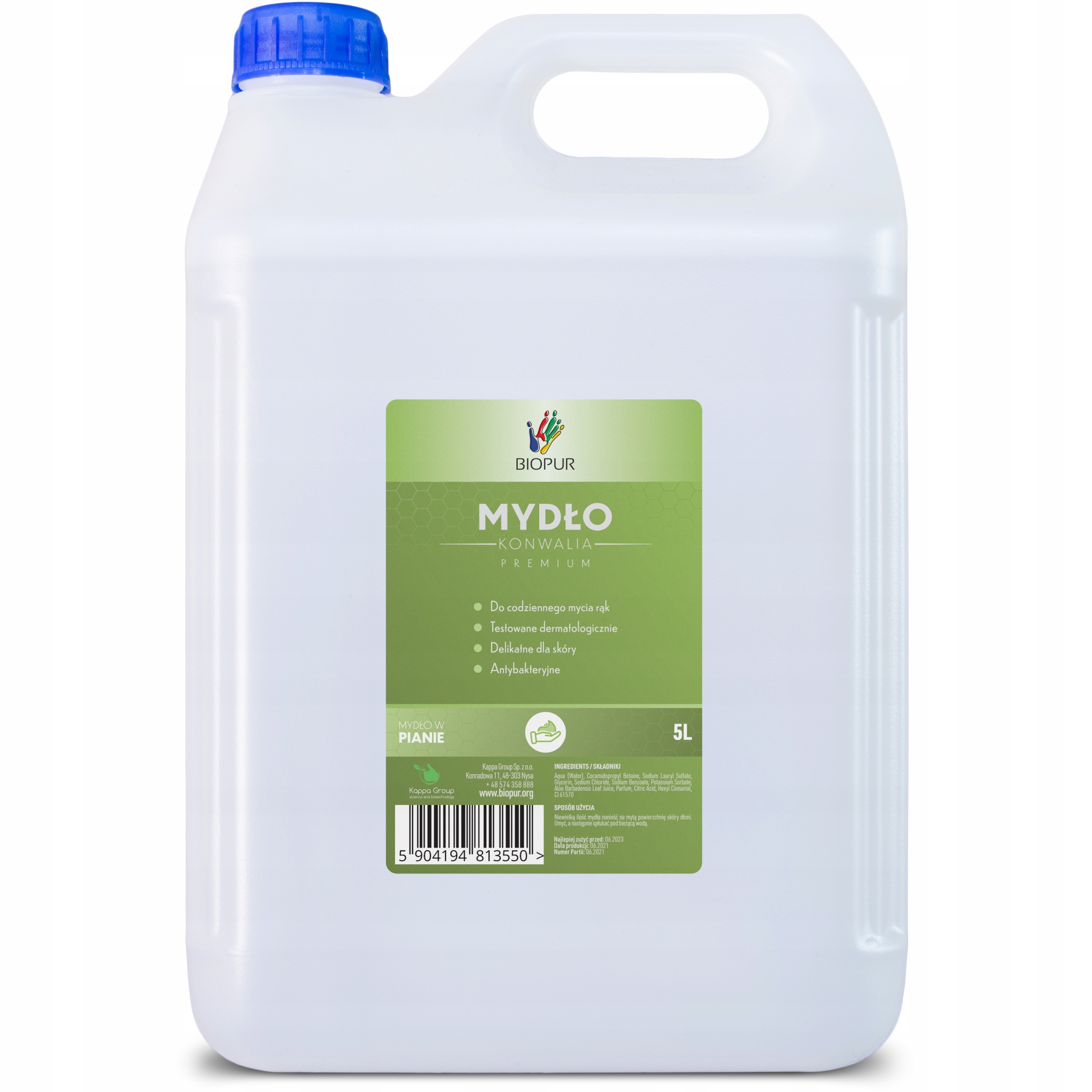 

Mydło w pianie do mycia rąk Biopur konwalia 5l