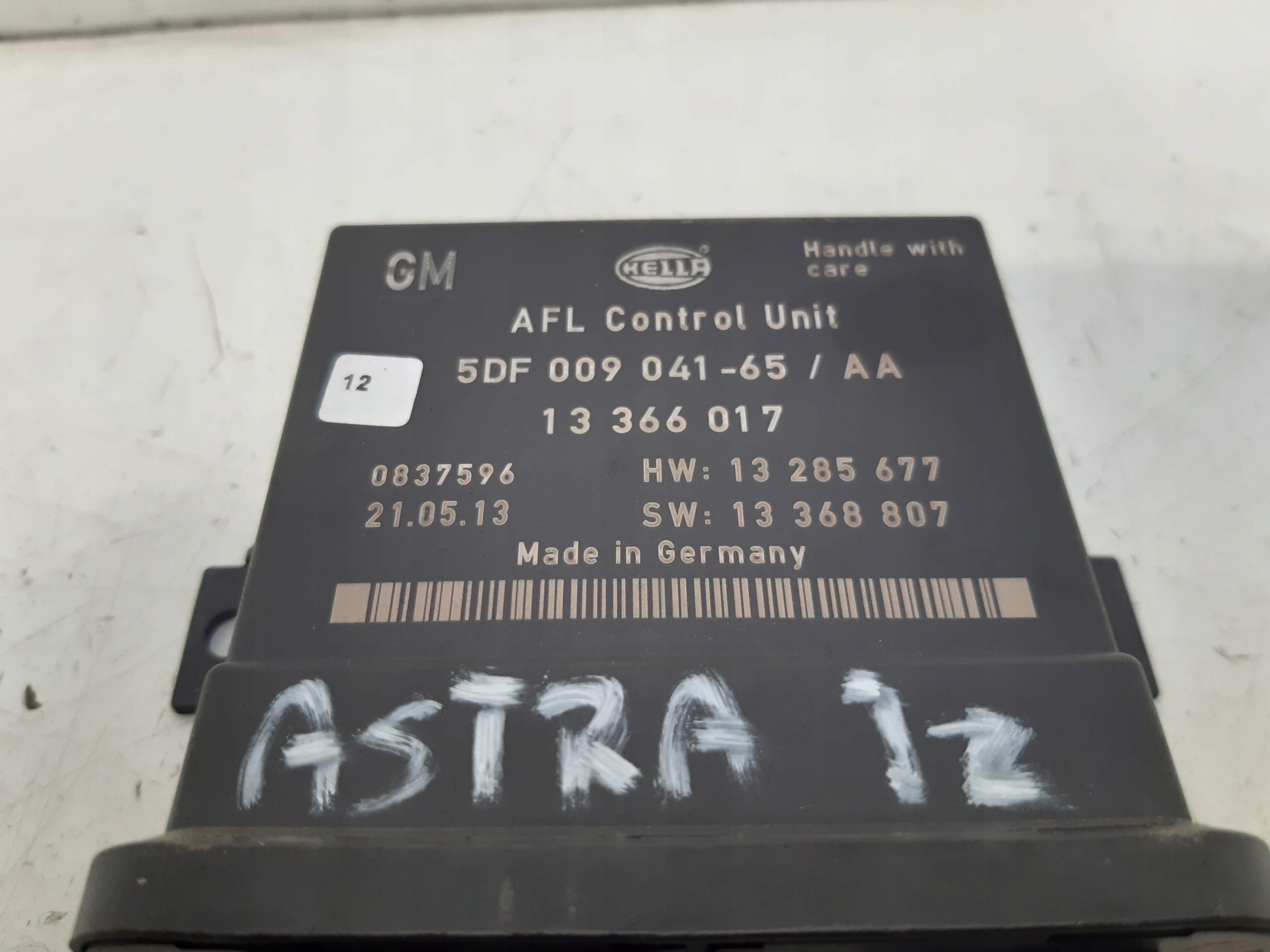 modulo luci 13366017 Opel Astra J