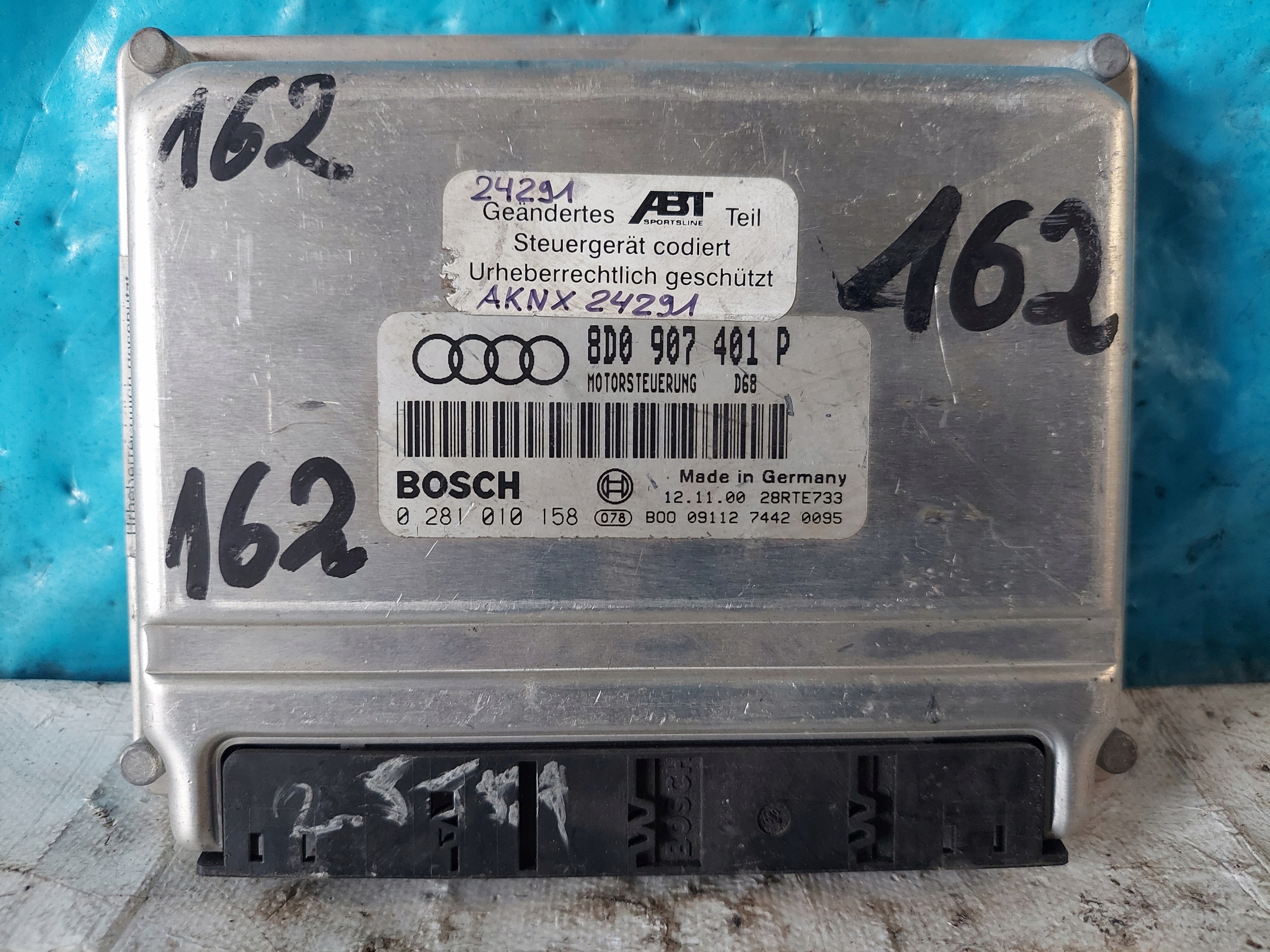 A4 B5 2.5 TDI 8D0907401P unité de commande électronique uce moteur