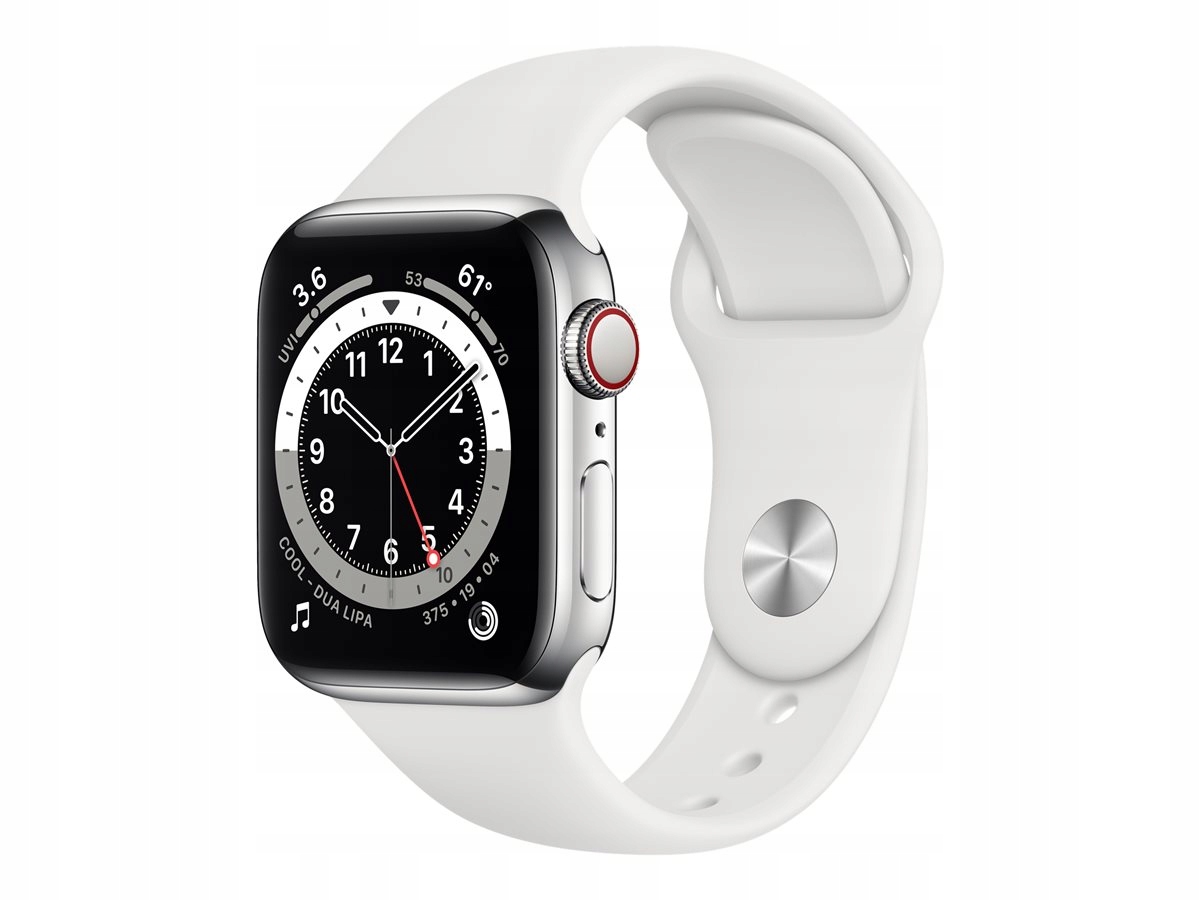 Apple Watch 6 40mm Gps Cellular stal eSIM Lte srebrny komunia zaplombowany