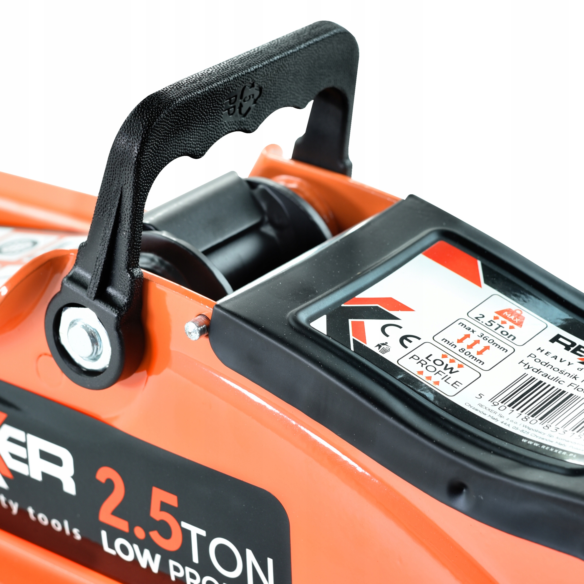 PODNOŚNIK SAMOCHODOWY NISKOPROFILOWY ŻABA HYDRAULICZNY 2,5T LEWAREK MOBILNY Maksymalna wysokość podnoszenia 360 mm