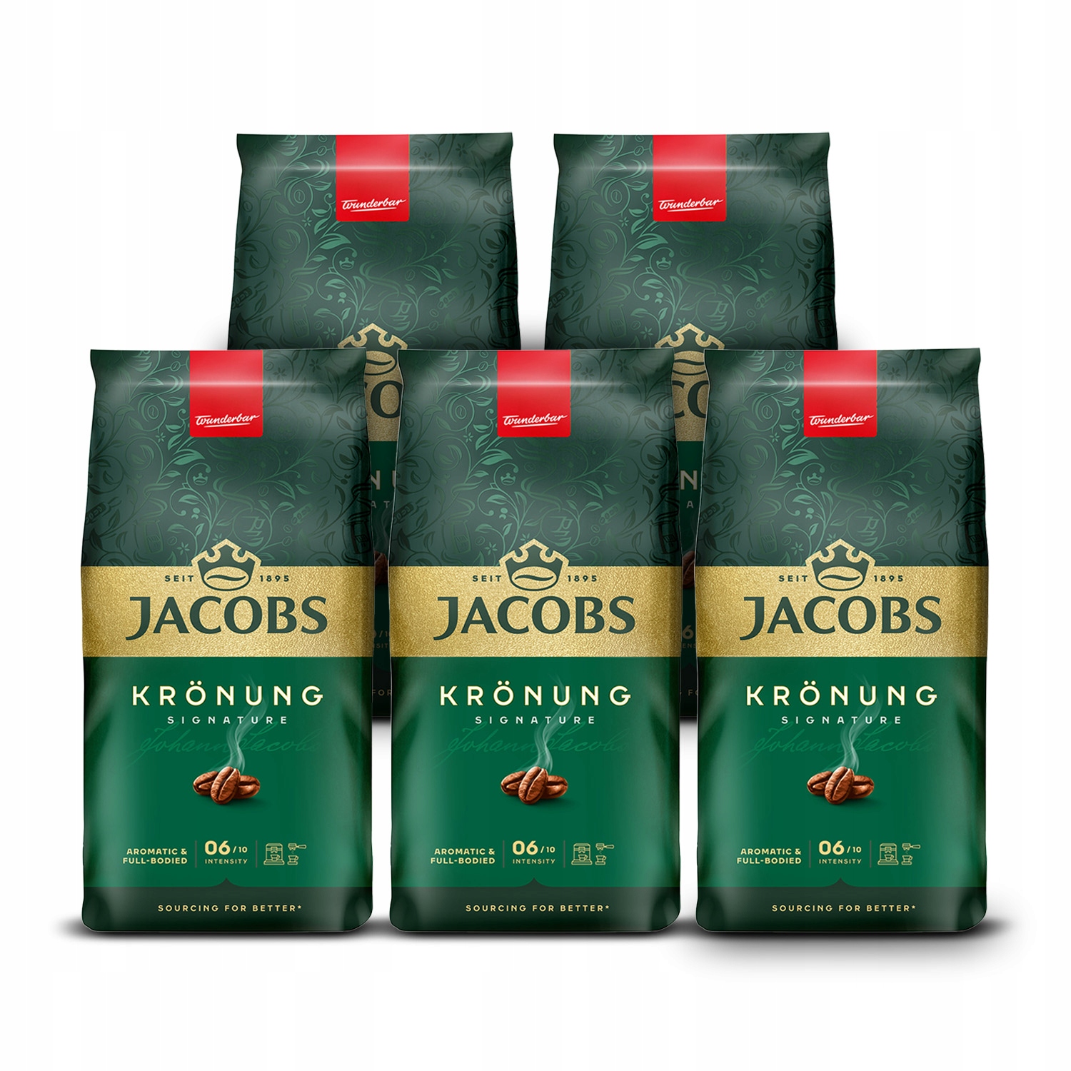 Kawa ziarnista Jacobs Krönung 5x 1kg zestaw