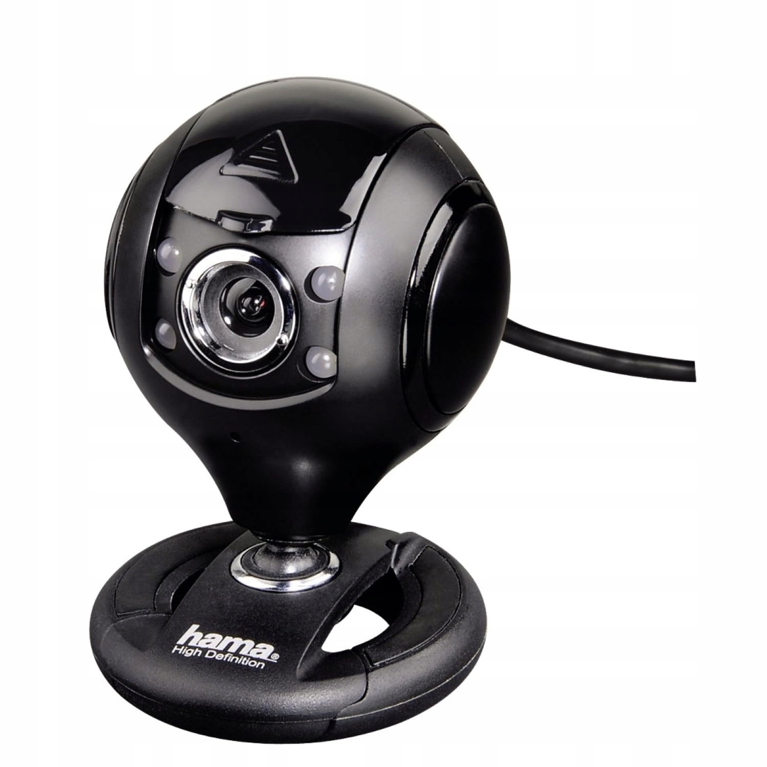 Hama Kamera internetowa Hd Led mikrofon 720p czarna