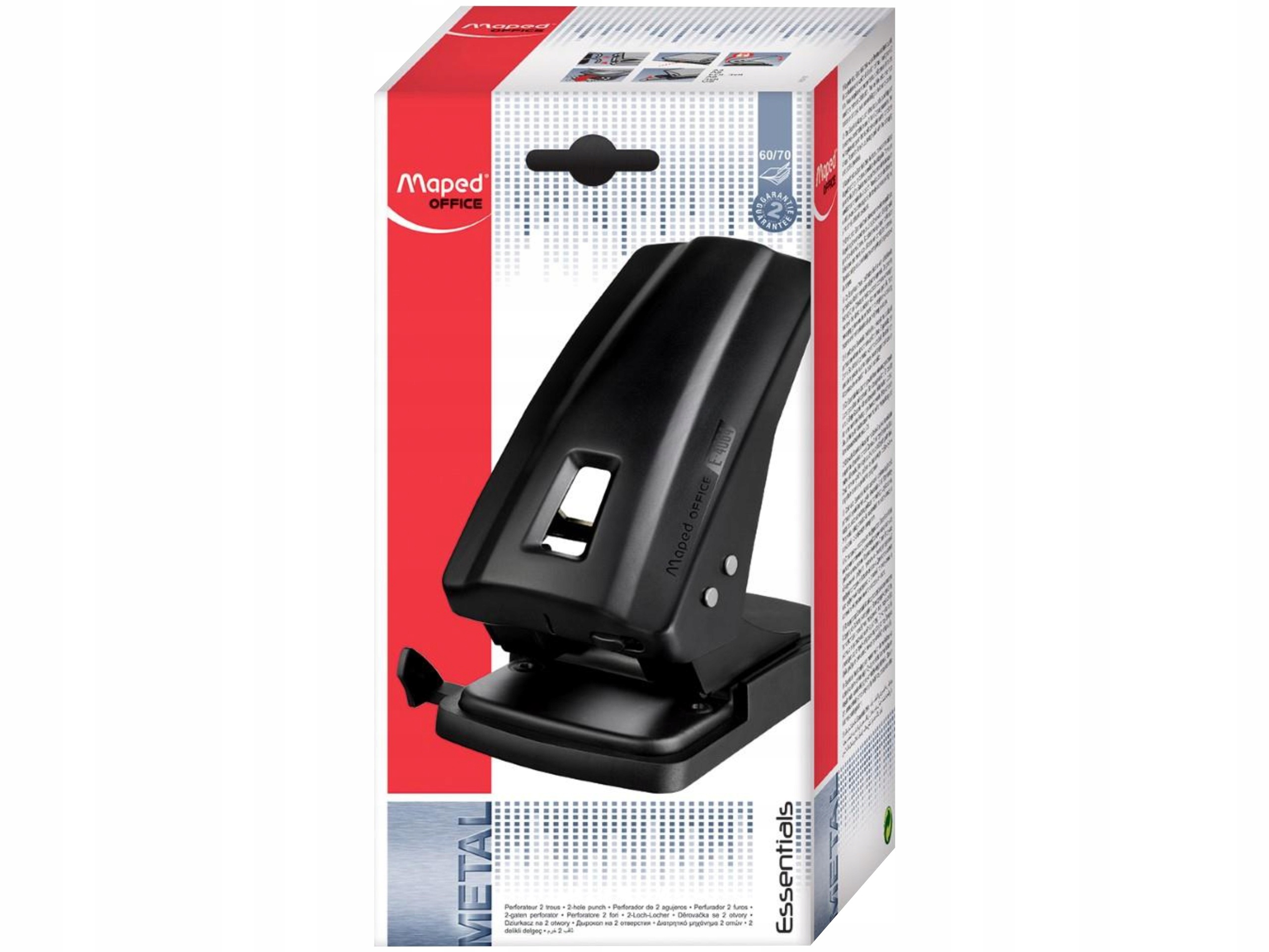 Dziurkacz Maped Essentials metalowy do 70 kartek Kod producenta 406411