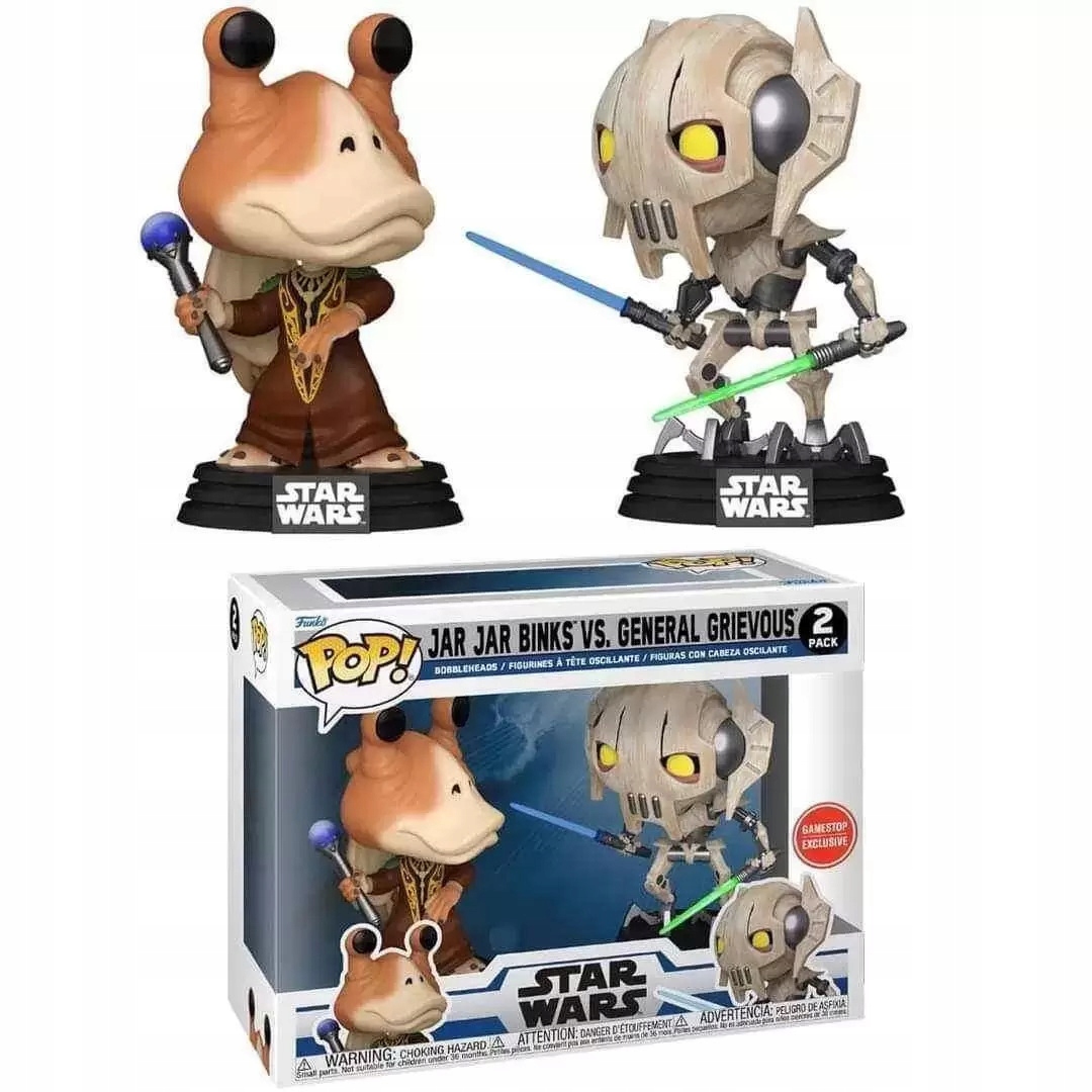 Funko Pop! Star Wars Jar-Jar Binks vs. generál Grievous 2-balení (exkluzivní)