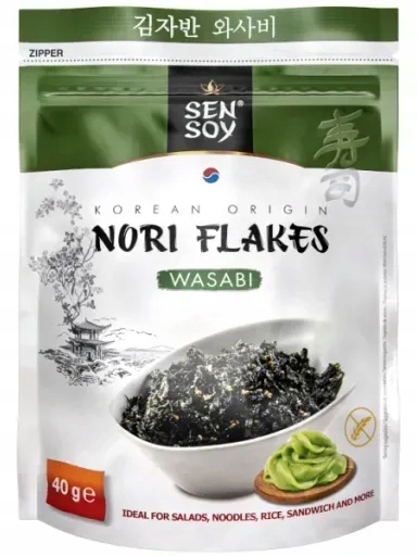 Levně 4x Vločky Nori Flakes Wasabi 40 g Sen Soy