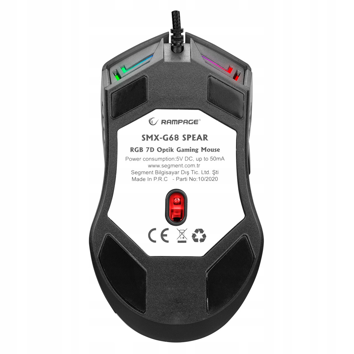 Mysz Rampage Rampage SMX-G68 SPEAR RGB Interfejs USB