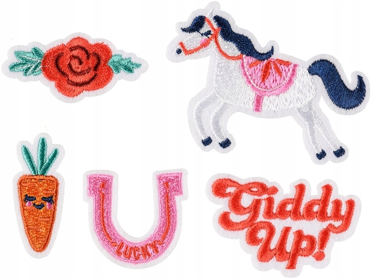 

Naprasowanki Naszywki na Ubrania Koń Róża Giddy Up