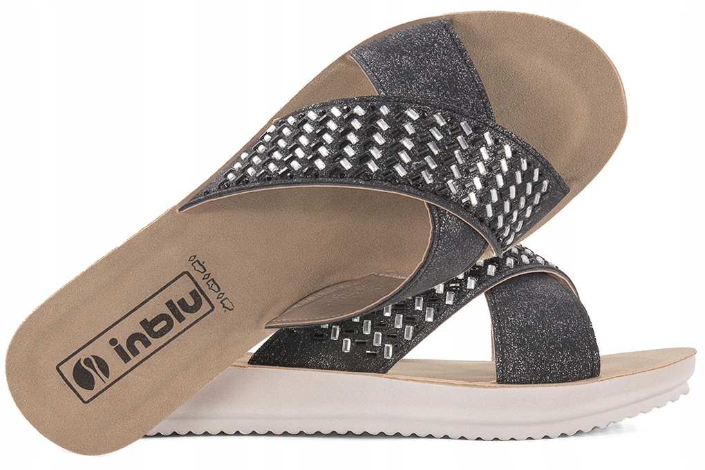 

Inblu BM-61 Klapki Damskie Soft czarne 36