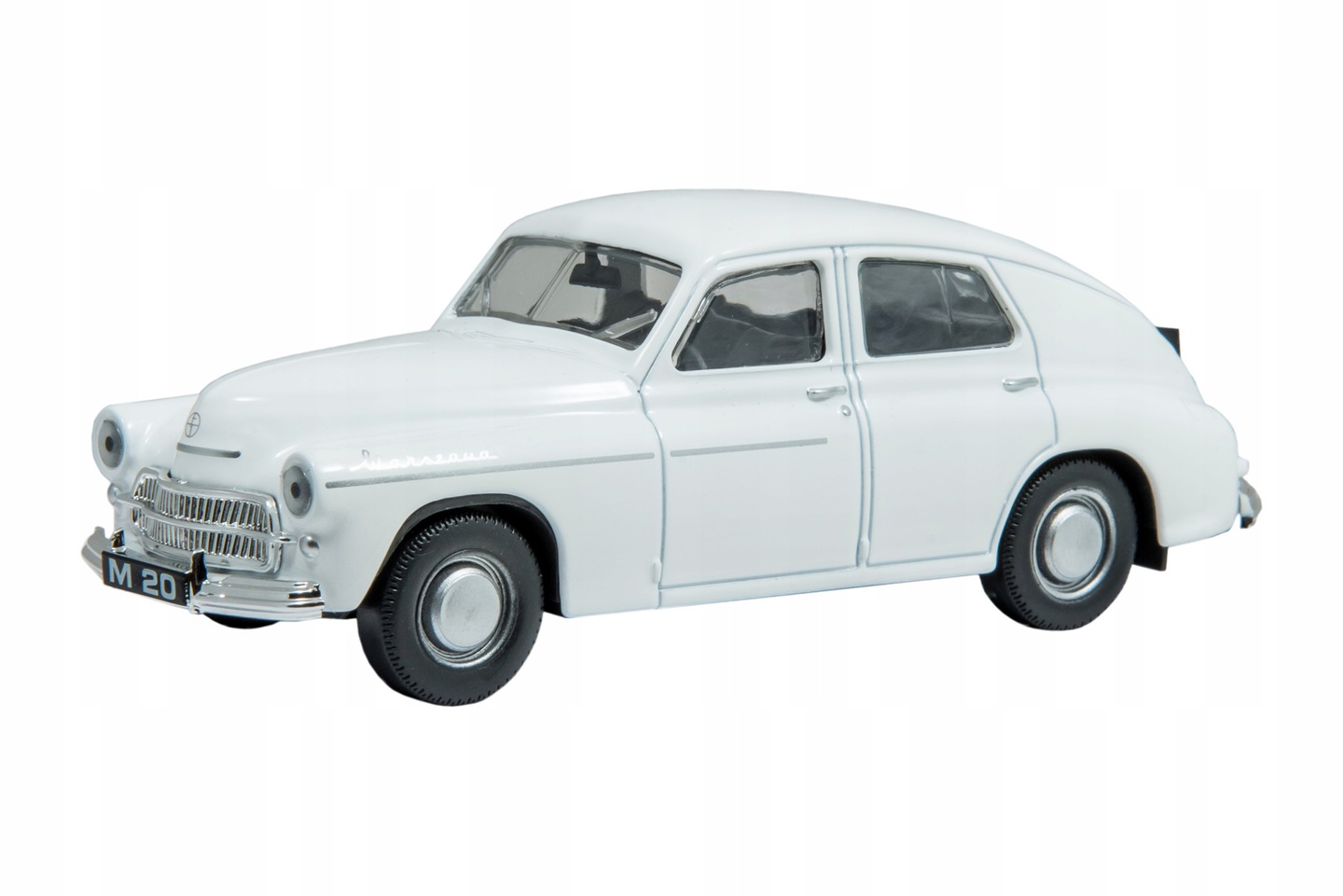 KOLEKCJA PRL AUTO METAL MODEL WARSZAWA M-20 BIAŁA