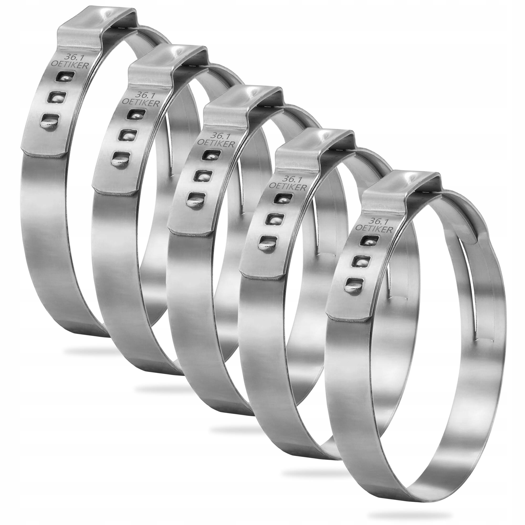 Metalowa opaska zaciskowa z uchem Oetiker 167 32,9-36,1 mm 5 Sztuk