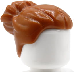 

Lego włosy figurki damskie, rude, kok