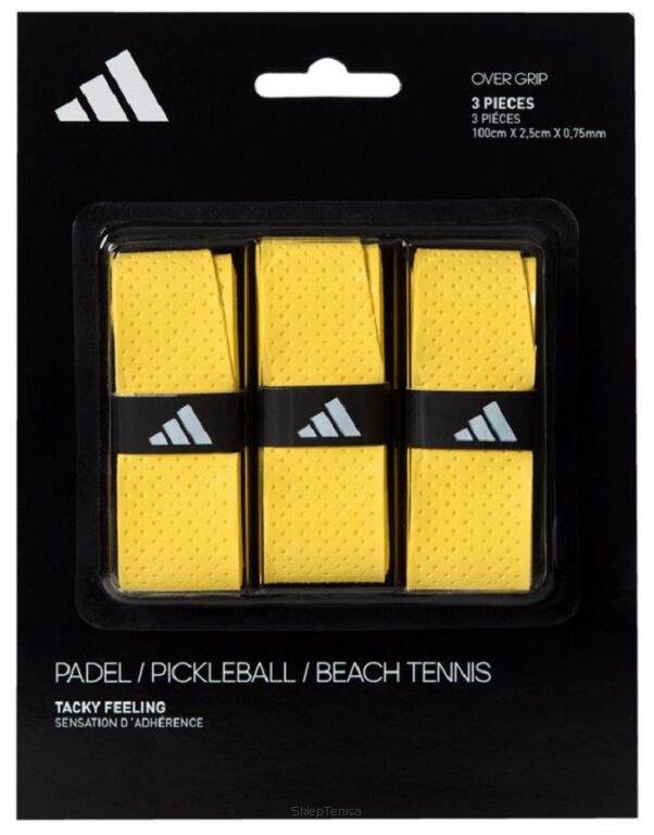 Owijki wierzchnie do padla Adidas Overgrip Tacky 3P żółte