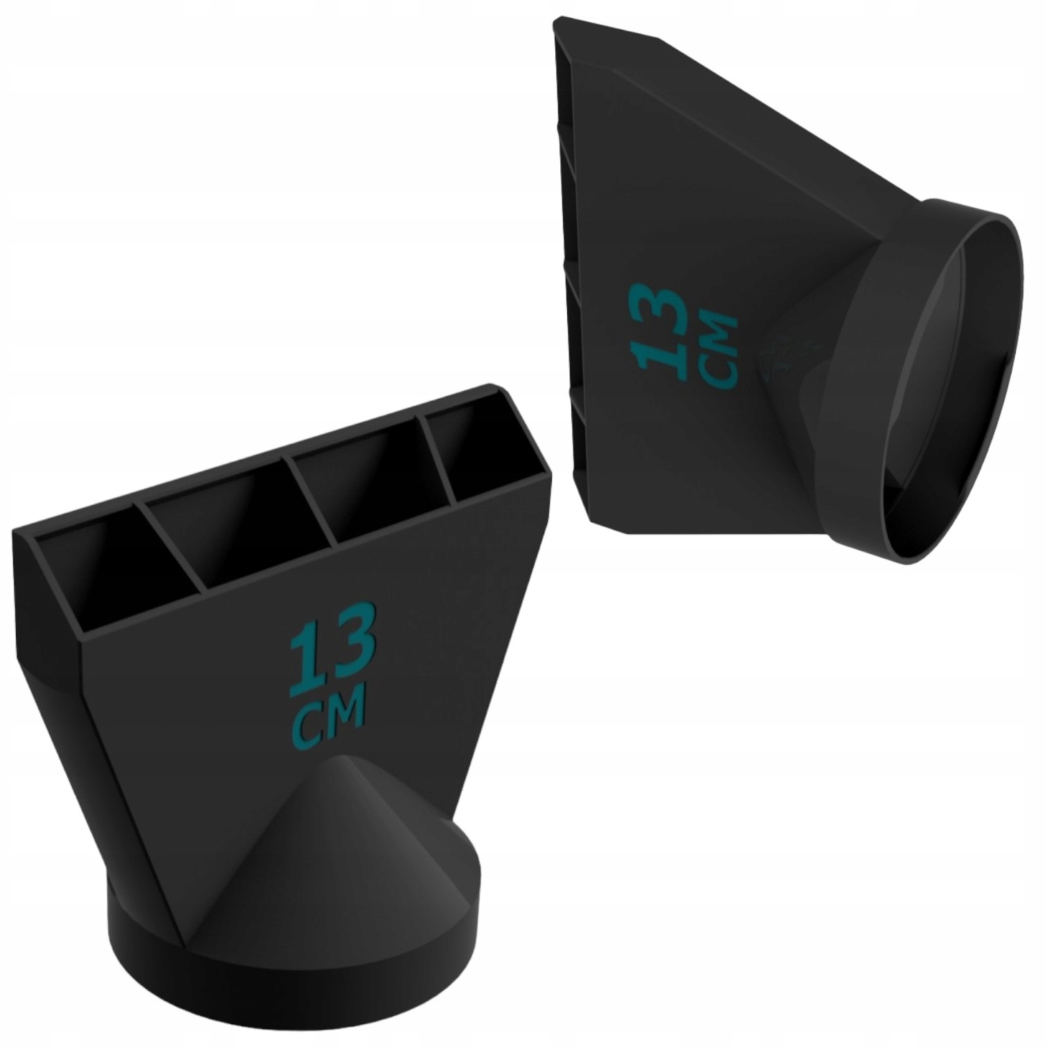 Delospro univerzální zúžená koncovka pro trubky klimatizace, 13 cm, černá
