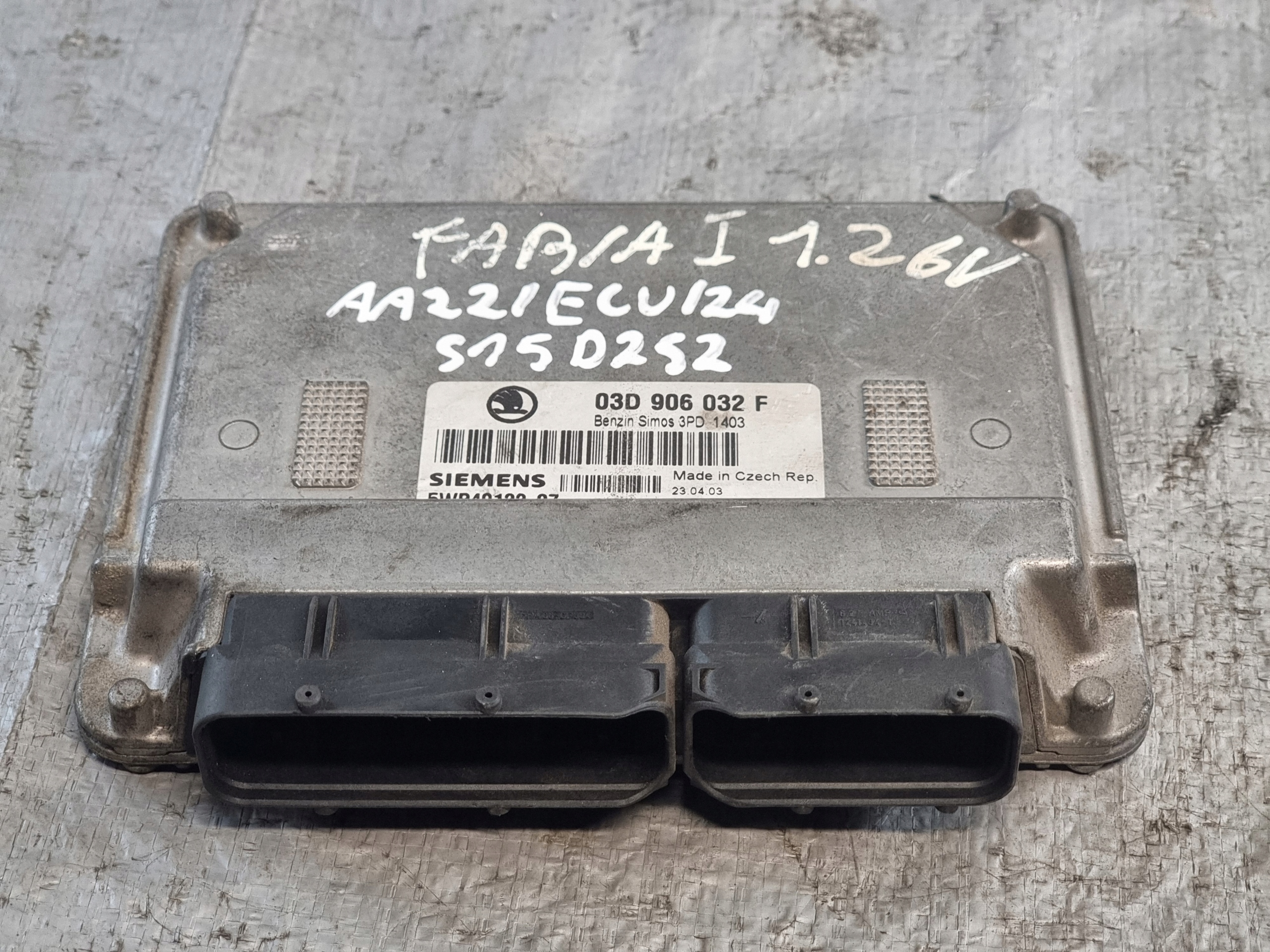 Centralina computer Motore OE 03D906032F SKODA FABIA e 1.2B 6V