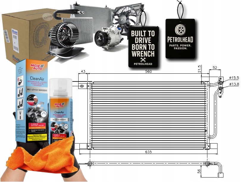 Kondenzátor Klimatizace Bmw 3 (E46) X3 (E83) 2.0D/3 #Petrolhead Pro+ Kit9