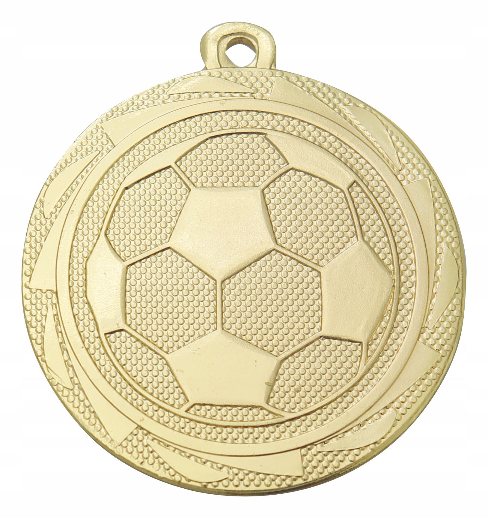 

Złoty Medal Piłka Nożna Piłkarz 45mm Wstążka