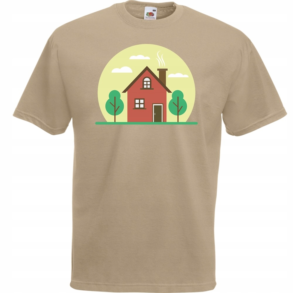 

Koszulka dom domek nadruk XL khaki