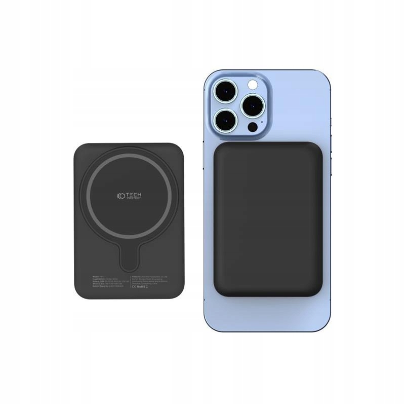 TECH-PROTECT POWERBANK PB11 LIFEMAG 10000mAh MAGSAFE BLACK Stan opakowania oryginalne