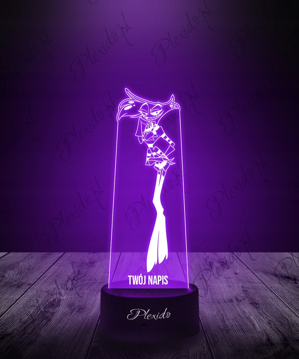 Lampka na Biurko Statuetka Led na Prezent Serial Bajka Hazbin Hotel Angel Kod producenta 5903457993756