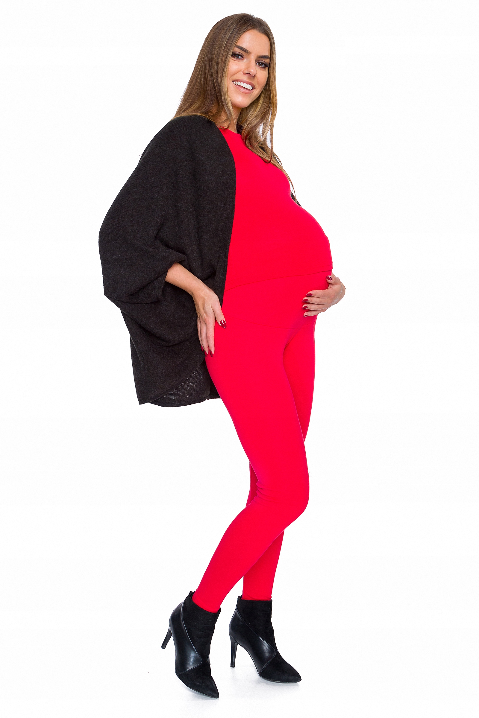 LEGGINSY CIĄŻOWE ELASTYCZNY PANEL OCIEPLANE S Marka MITAAMI