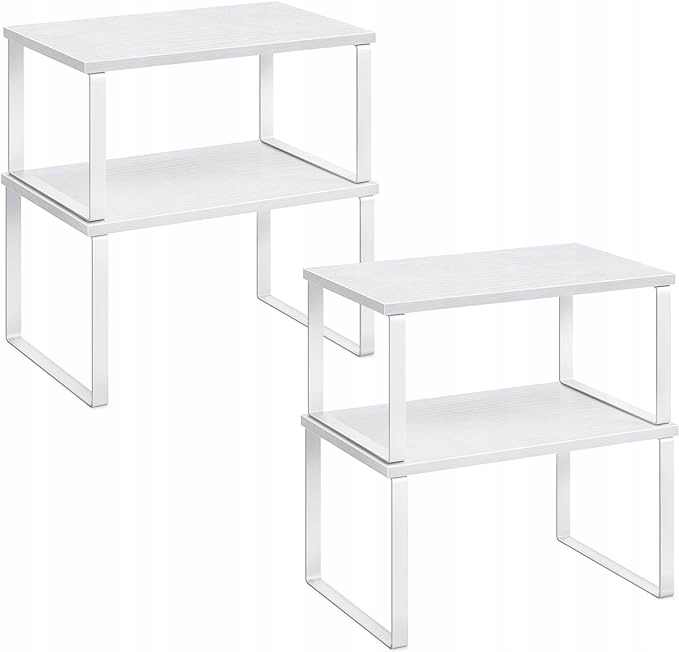 POŁKI REGAŁ ORGANIZER KOMPLET 2 STYL LOFT INDUSTRIALNY BIAŁY - 30 cm -