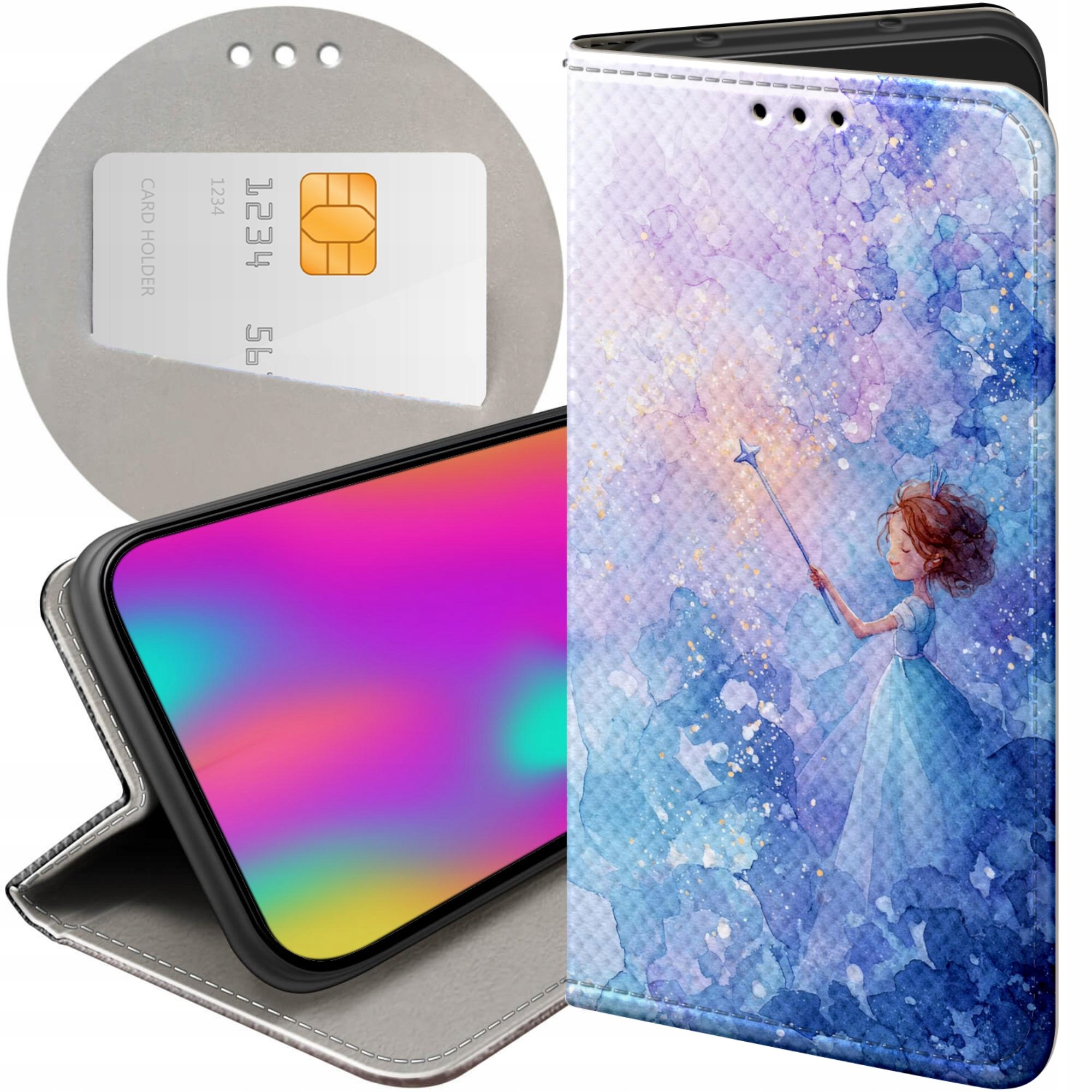 Etui Z Klapką Do Huawei P8 P9 Lite 2017 Księżniczka Queen Princess