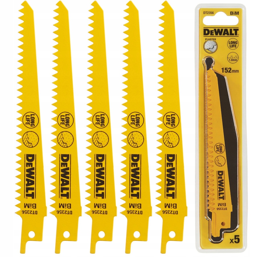 

Dewalt Brzeszczoty do pił szablastych 152mm DT2356
