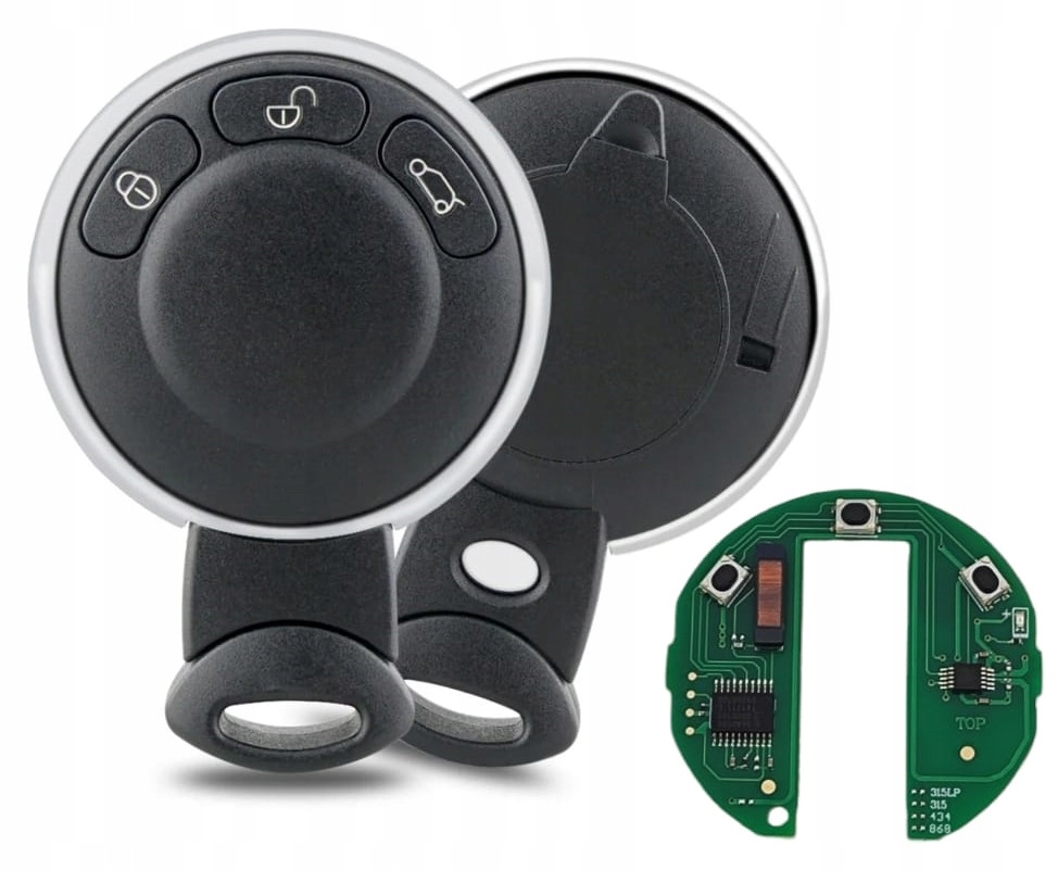 Pilot Klíčenka s Elektronikou Mini One Clubman Bmw 315MHz ID46 PCF7945 HU92