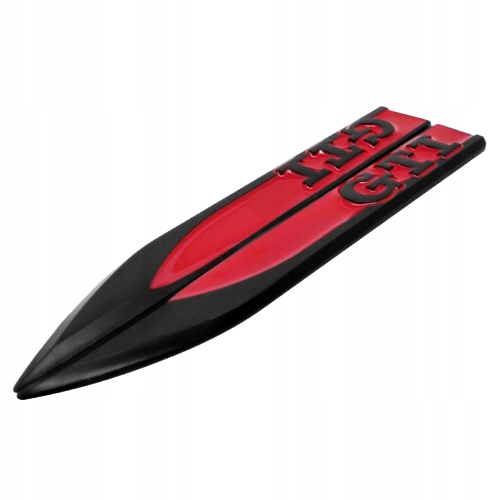 6C0853688A - Логотип эмблема VW GTI черный крылья x2