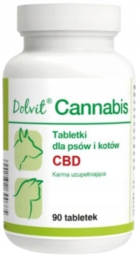Levně Dolvit Cannabis Cbd snižuje stres a obavy Pro Psa Kočku 90 tab.