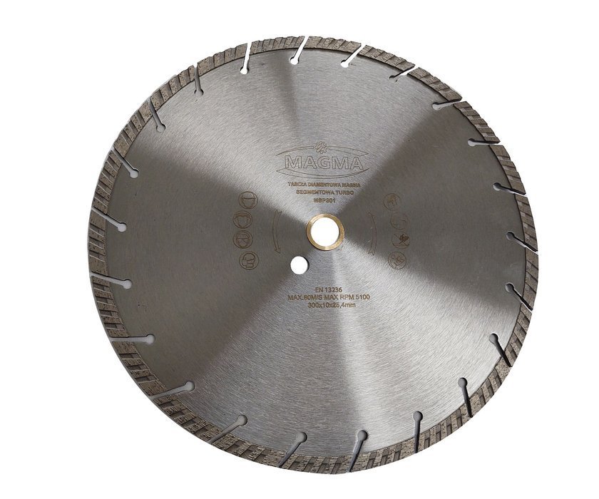 

Tarcza diamentowa segmentowa turbo beton 300x25,4