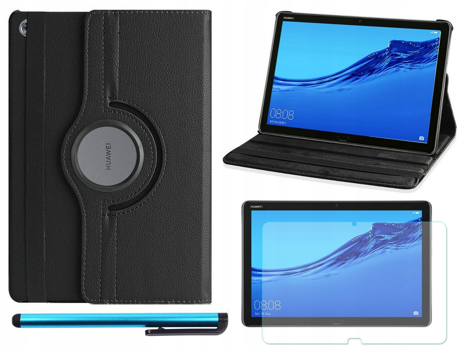 

Huawei Mediapad M5 Lite 10 Etui Obrotowe 360 Szkło