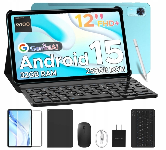 Tablet Doogee Tab E3+ Vip Edition 12“ Android 15 32+256GB Lte Akcesoria