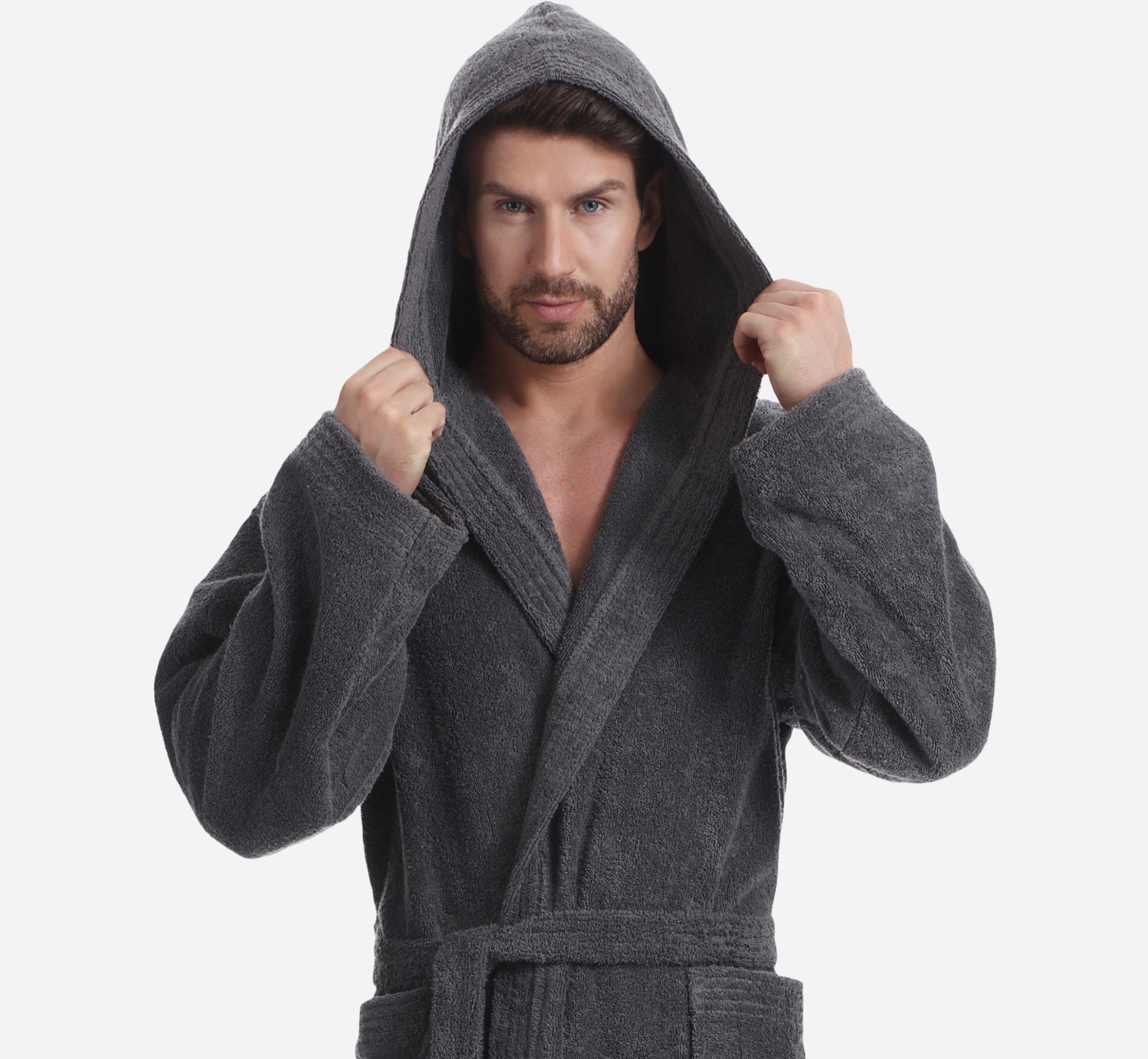 Szlafrok męski Z KAPTUREM Frotte M Kod producenta X001FEMCPT