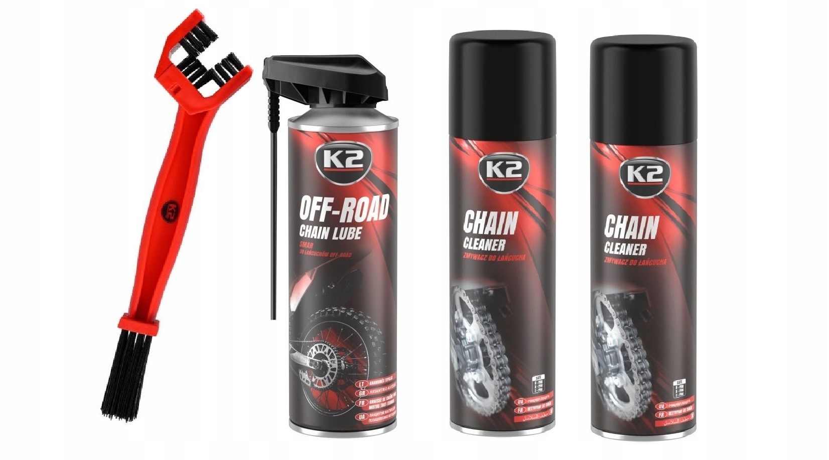 

K2 Zestaw Do Pielęgnacji Łańcucha Szczotka