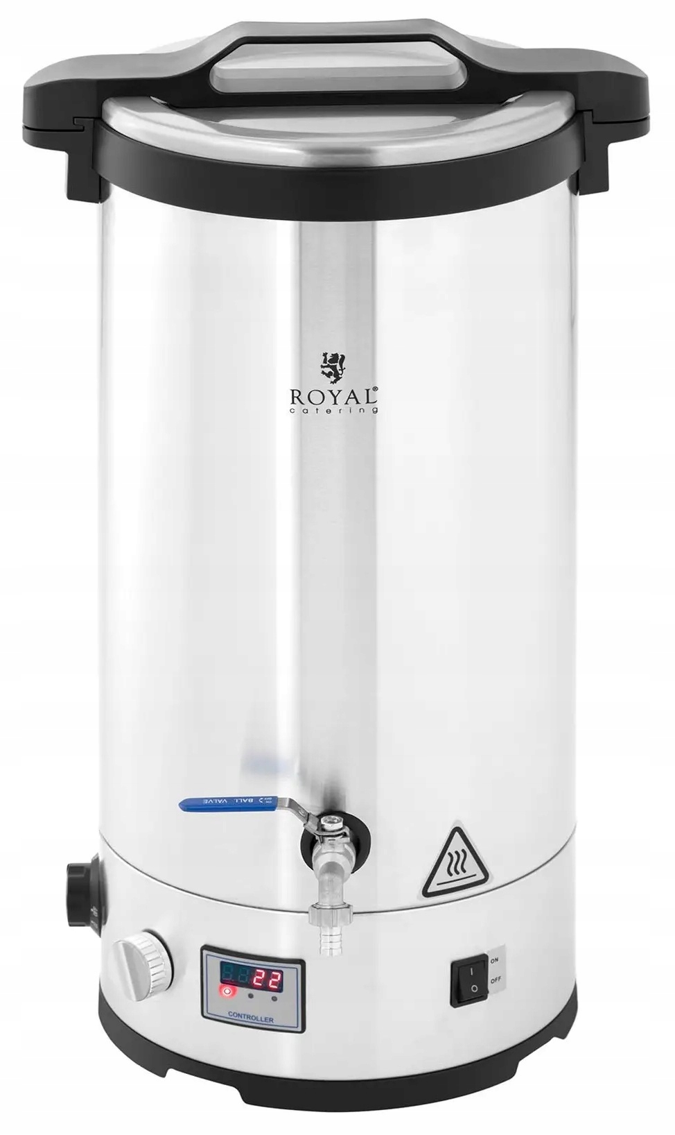 Kocioł warzelny do piwa 30L 2500W pokryw Royal Catering RCBM-30CK 10011964