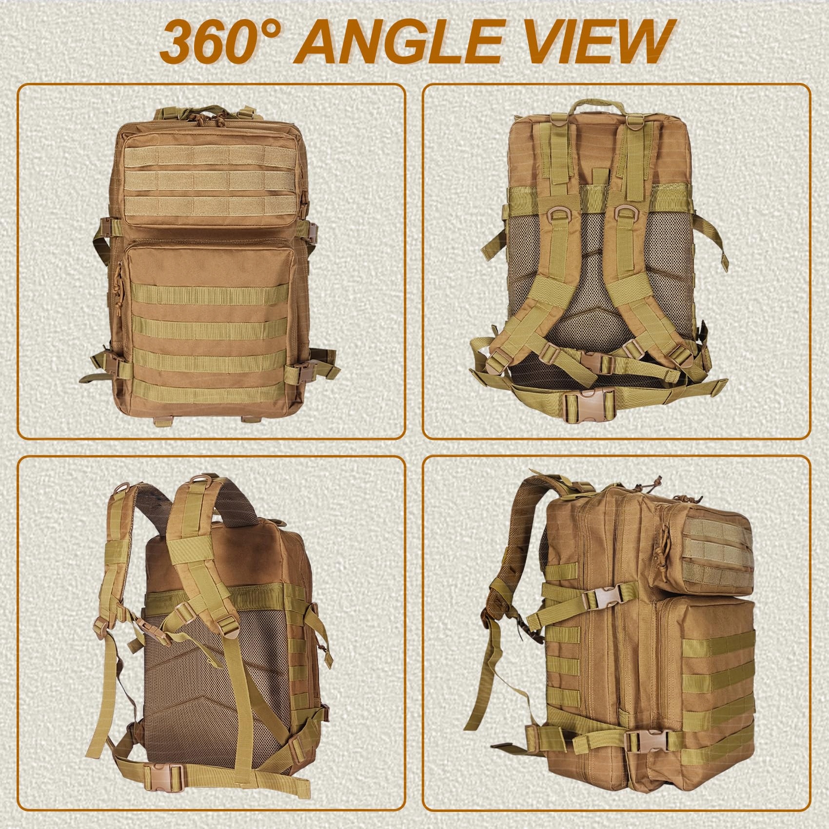 HEMSO Plecak Taktyczny 45L Wodoodporny Outdoor Męski — miniatura 4