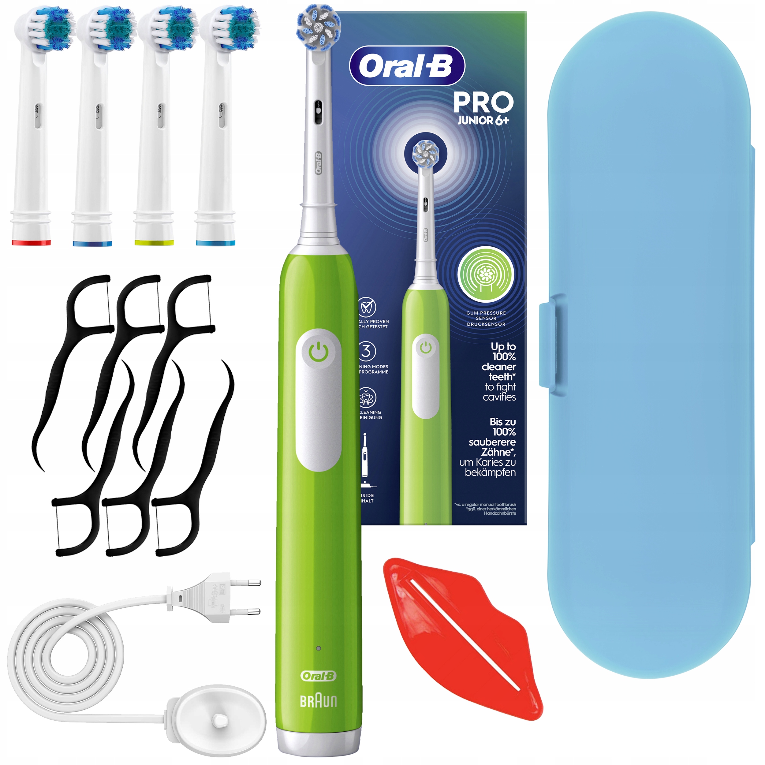 Oral-b Pro Junior 6+ Szczoteczka Elektryczna Dla Dzieci Do Zębów Zestaw