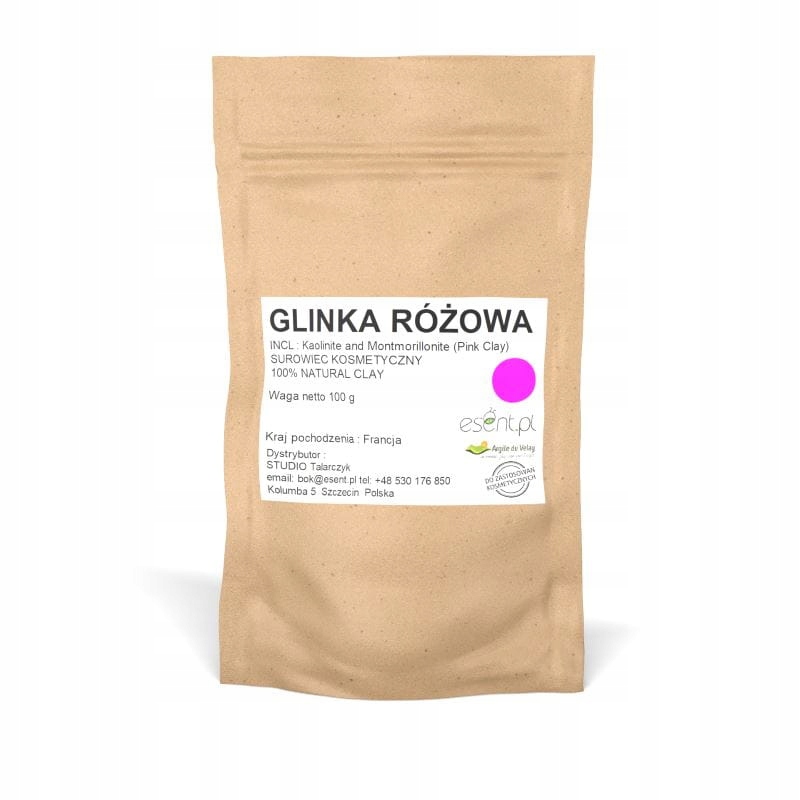 

Francuska Glinka Różowa certyfikowana 100 g. cert