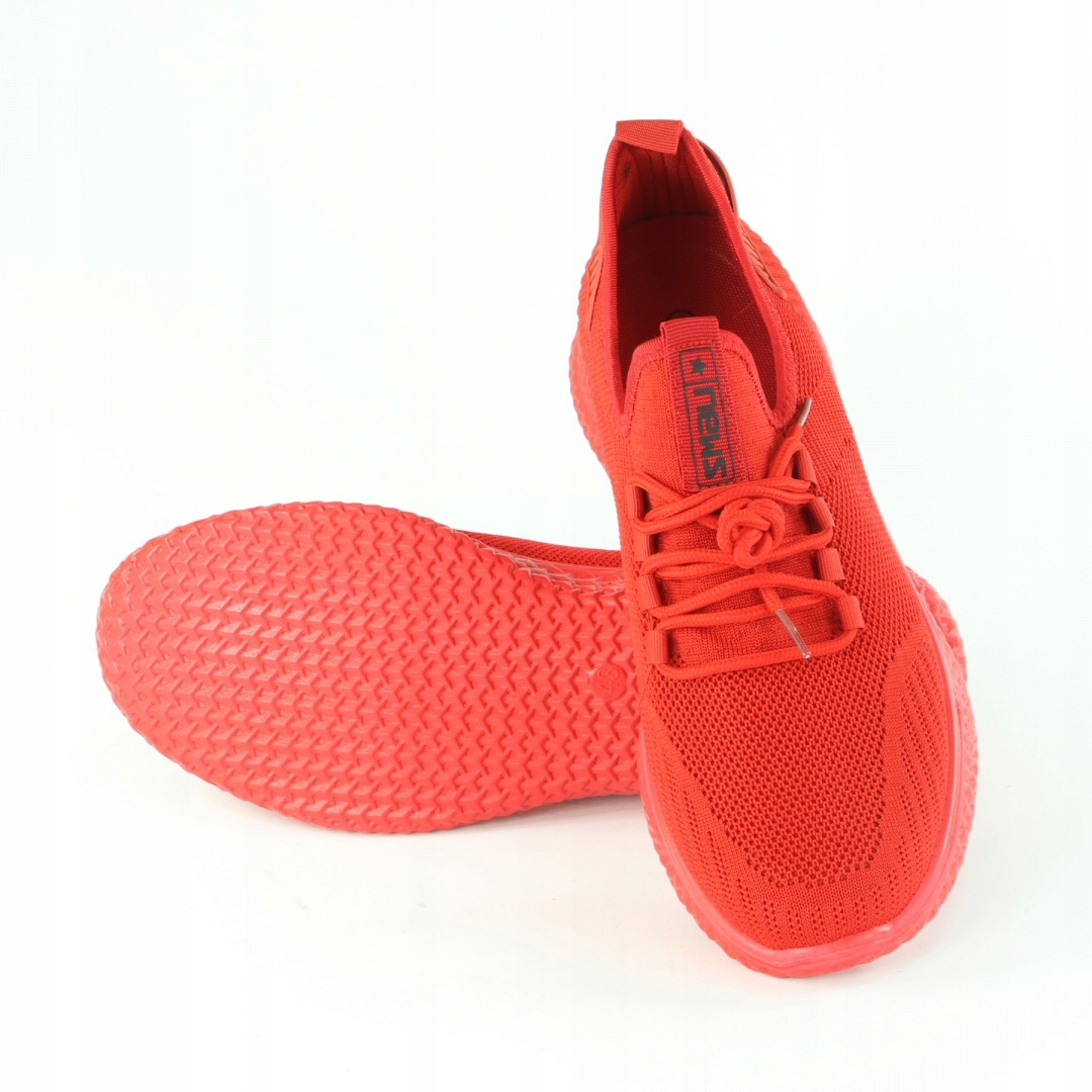 Sneakersy młodzieżowe News 21MN02-3634 czerwone Oryginalne opakowanie producenta pudełko