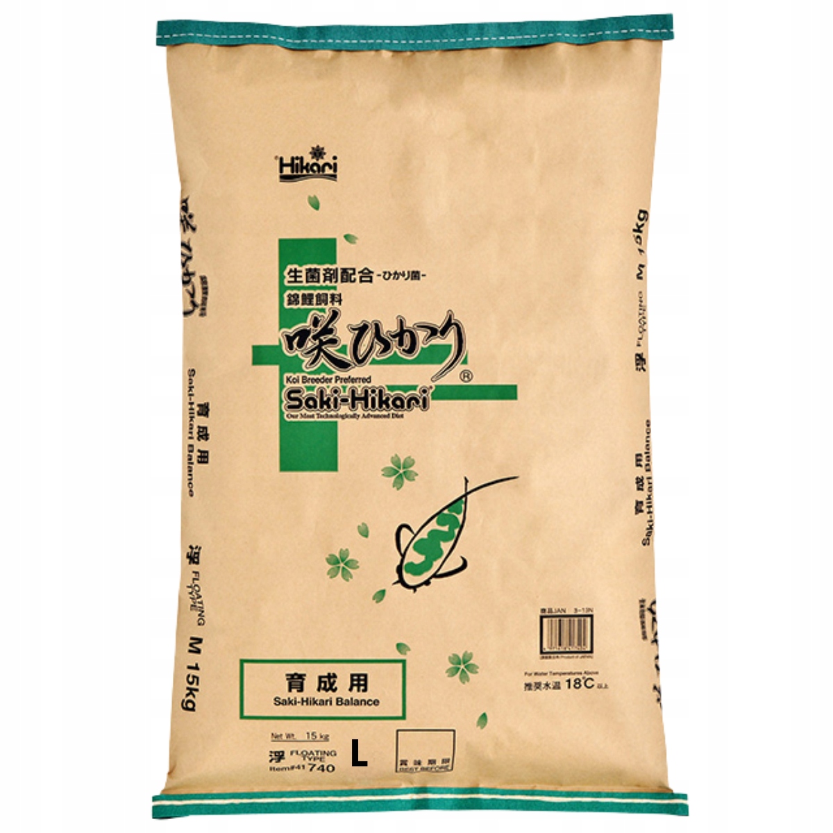 Hikari Saki-Hikari Balance Large Základné krmivo pre výstavné lôžka 15 kg