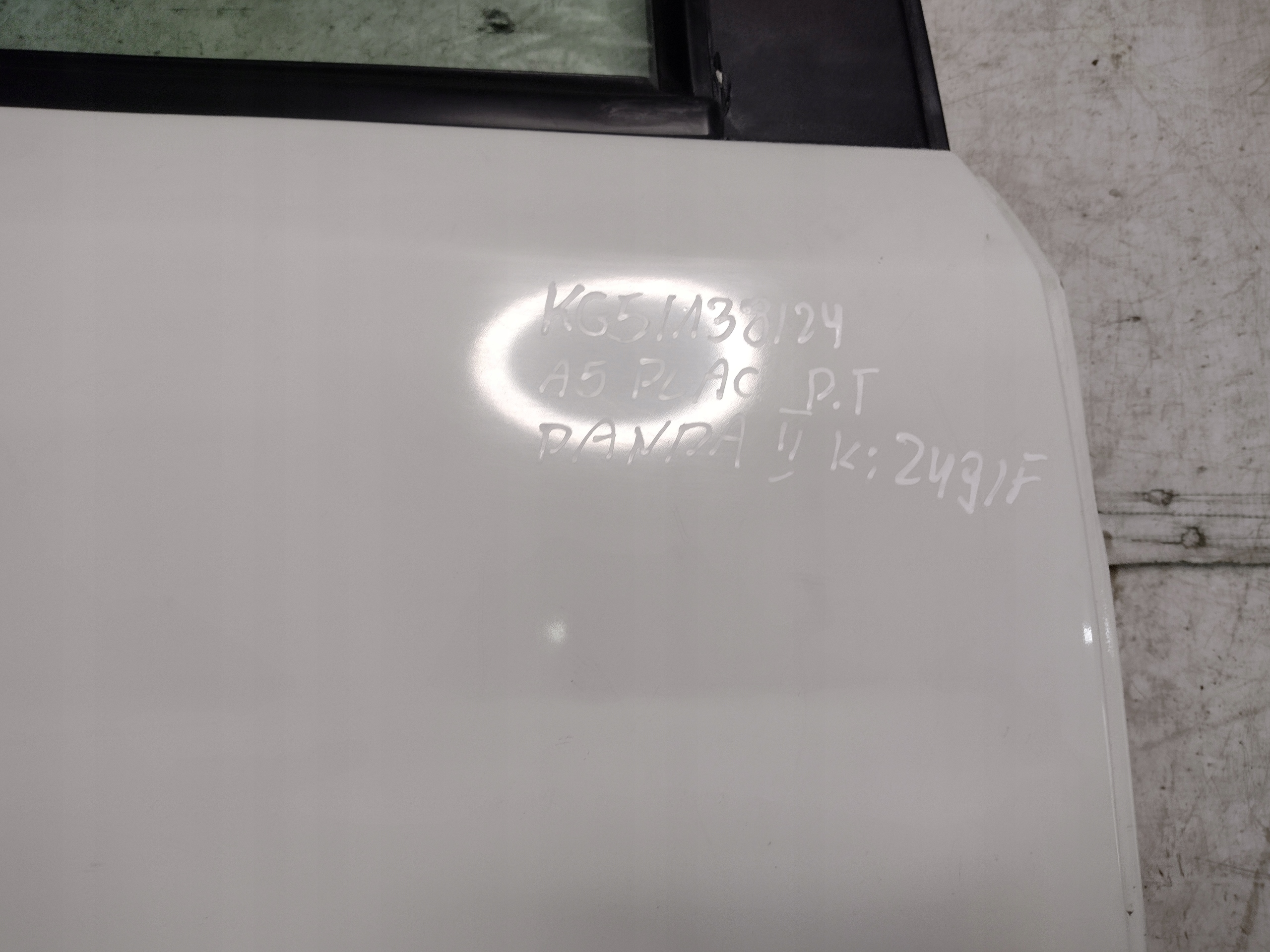 Tür rechts heck Fiat Panda II 2 k: Bianco (249/F)