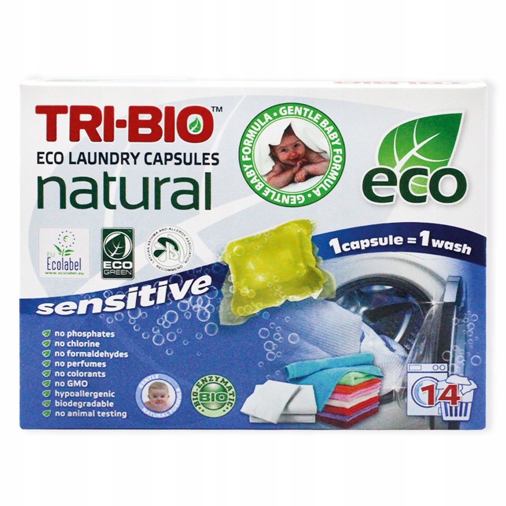 

Tri-bio Naturalne eko kapsułki do prania 14 sztuk