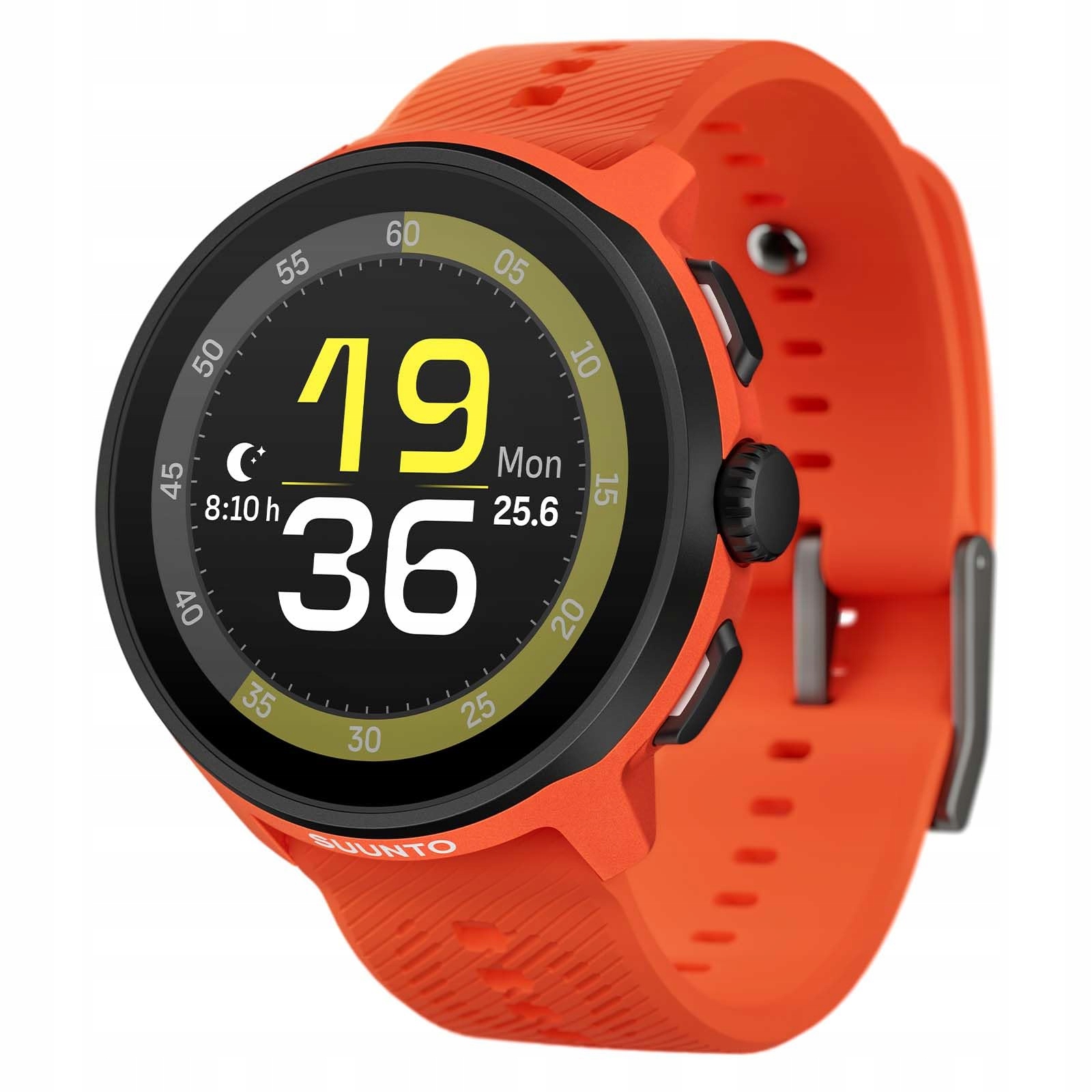 Suunto Run Coral Orange with Silicon Strap