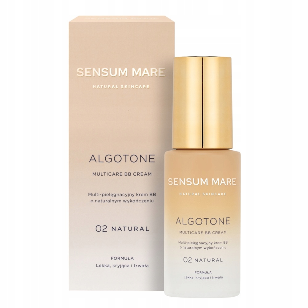 Přírodní Bb krém na obličej 02 Natural s SPF15, hydratační Sensum Mare 30 m