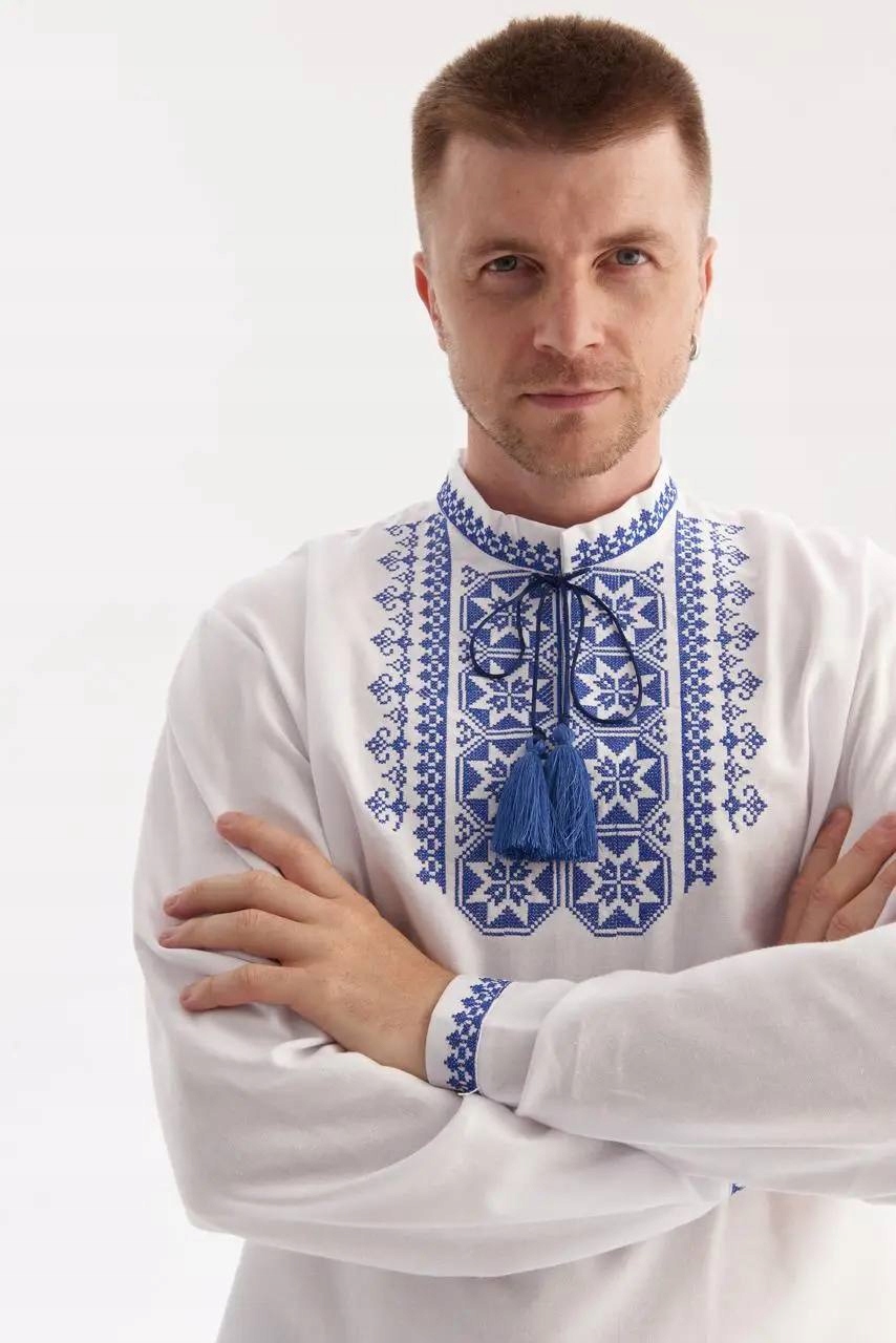 Koszula męska haftowana koszula ludowa czysta bawełna r.XXL